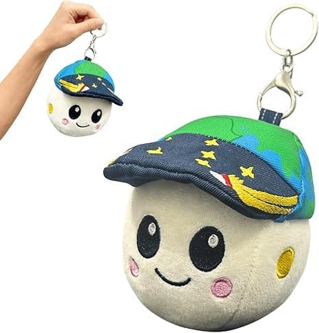 Artemis 2 Rise Pillow, Moon Mission Merch Pillows, Artemis II Rise Plush Keychain for Backpack & Handbags (keychain)