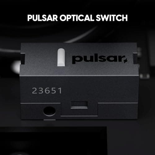 Pulsar Crazylight X3 LHD Mini Wireless Gaming Mouse, 43g Ultra Lightweight, 8K Polling Ready, 32K DPI Optical Sensor, for Left Hand, 8K Dongle Included, Jet Black — view 4