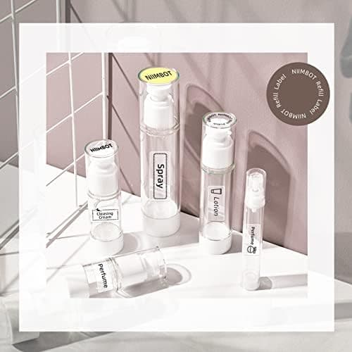 NIIMBOT Refill Labels Compatible with D11/D110/D101/H1S Label Maker, Waterproof, Oil-Proof Travel Bottles Labels for Storage Bins, Jar, Cosmetic Container, JADENS D110&D11 — view 3