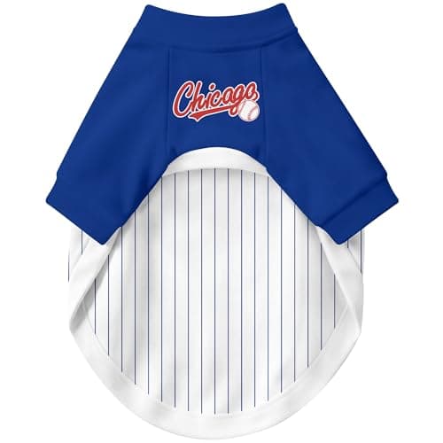 DALLASC Chicago C Dog Clothes Jersey Style Personalized Custom Pet T Shirt with Name and Number for Small Medium Large Dogs — view 5