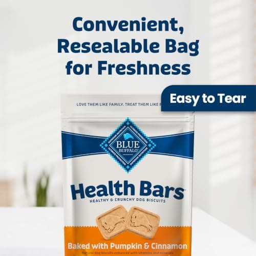 Blue Buffalo Health Bars Pumpkin & Cinnamon Crunchy Dog Biscuits, Oven-Baked with Pumpkin & Natural Ingredients, Healthy Dog Treats with No Artificial Flavors or Preservatives, 16 oz. — view 5