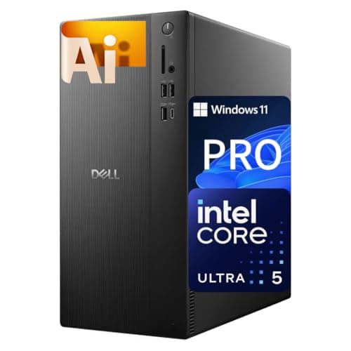 Dell Secure & Productive Business Tower Desktop, Intel 10-Core Ultra 5 225, 16GB DDR5 RAM, 1TB Storage(512GB SSD & 512GB External), HDMI, DP, Wi-Fi 6, RJ45, USB-C, Headset Jack, Windows 11