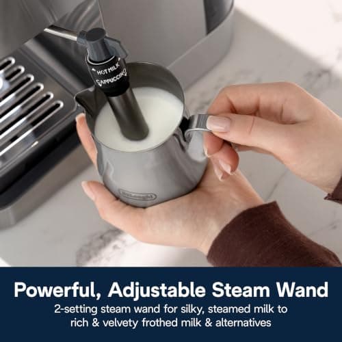 De'Longhi Classic Signature Espresso Machine, Adjustable Milk Frother — view 4