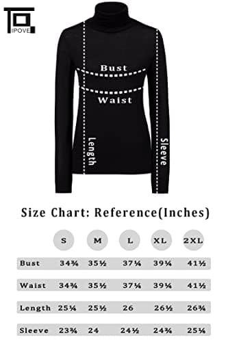 TAIPOVE Turtlenecks for Women Thermal Underwear Long Sleeve Turtle Neck Top Pullover Knit Cotton Fleece Sweater Base Layer Undershirt Grey — view 2