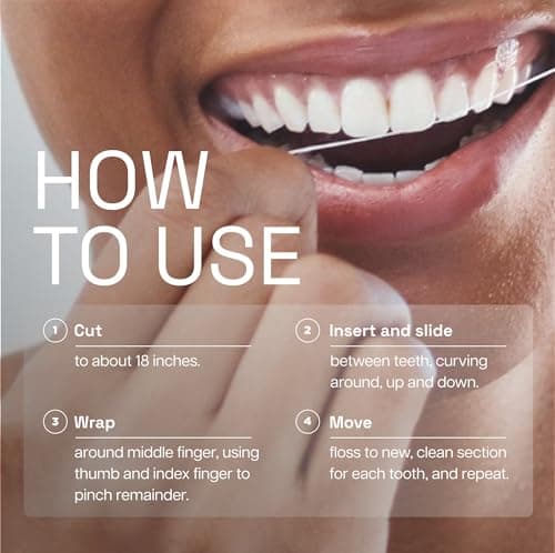 REACH Ultraclean Dental Floss, Mint, Plaque Remover for Teeth, Shred Resistant, Waxed, Easy on Gums & Teeth, Mint, Oral Care, PFAS Free, for Adults & Kids, 6 Pack, 30 yd — view 7