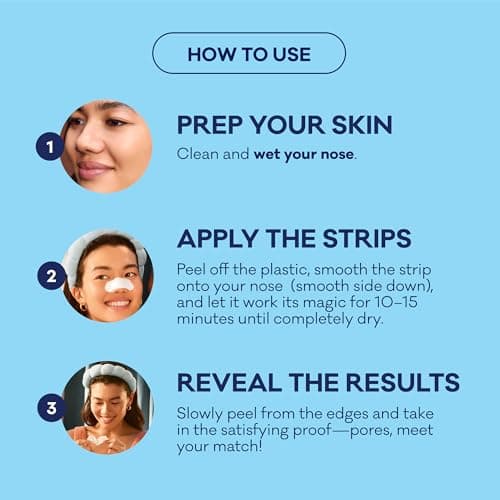Bioré Original Blackhead Remover Strips, Deep Cleansing Nose Strips With Instant Pore Unclogging, Features C-Bond Technology, Oil-Free, Non-Comedogenic Use, 14 Count — view 3