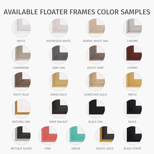 PIXY CANVAS Floater Frame 16x20 for 1-1/2 (1.5) inch Deep Canvas Paintings/Canvas Prints/Wood Canvas Panels/Wall Art/Wall Decor/Home Decor/Artwork (White, 16 x 20 inch, Portrait) — view 8