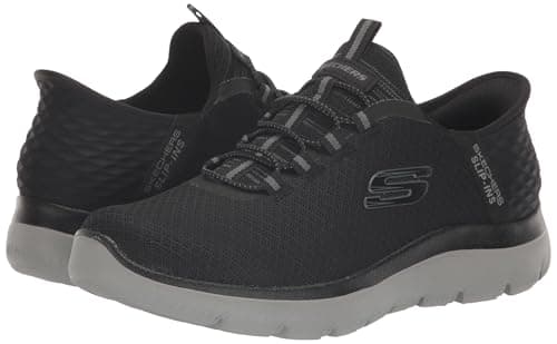 Skechers Men's Summits High Range Hands Free Slip-in Sneaker, Black/Charcoal, 10.5 — view 7