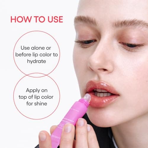 LANEIGE Lip Glowy Balm, Berry: Sheer Tinted Lip Moisturizer with Shea Butter, for Hydrating Shine & Soft Lips — view 6