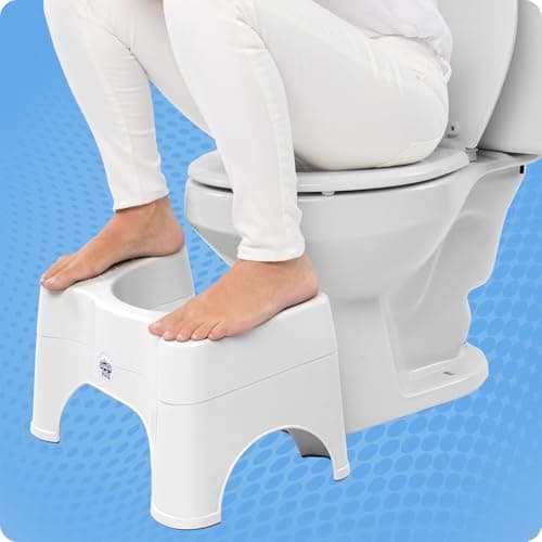 Squatty Potty The Original Bathroom Toilet Stool - Adjustable 2.0, Convertible to 7" or 9" Height with Removable Topper for Adults and Kids White — view 9