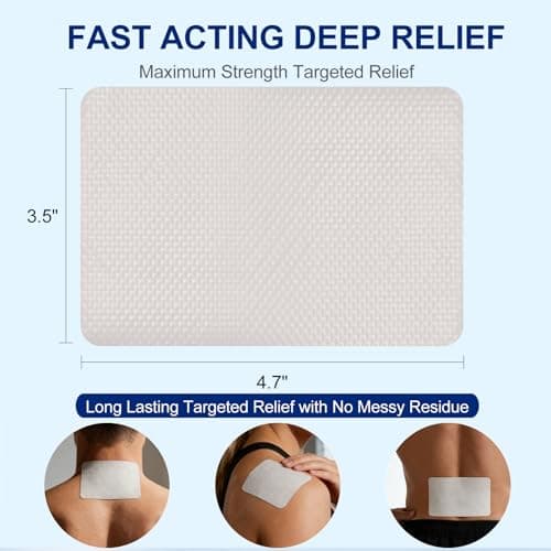 4% Lidocaine Pain Relief Gel Patches, Maximum Strength Topical Analgesic — view 4