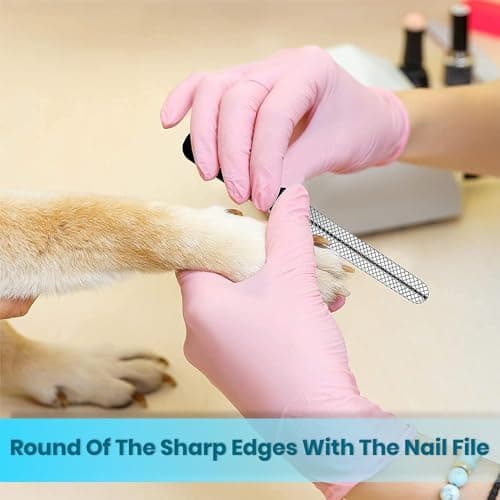 Candure Dog Nail Clippers and Trimmer with Safety Guard to Avoid Over-Cutting Toe Nails- Professional Grooming Razor Edge Blades Pet Nail Clipper with Free Nail File for Small Medium Large Breeds — view 5