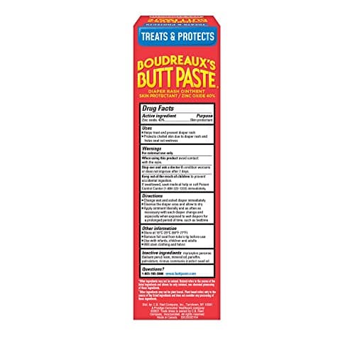 Boudreaux’s Butt Paste Max Strength Diaper Rash Cream for Baby, Ointment With Zinc Oxide, 4 oz Tube — view 6