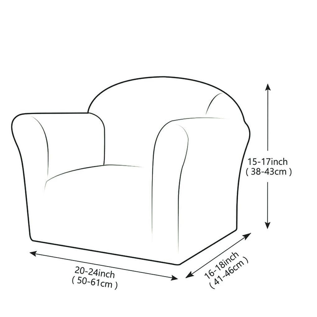 YIUPEDRFG Funda elástica para Silla de excelente Elasticidad, protección Total y Comodidad, Funda de sofá para niños de poliéster Suave y Transpirable, Azul Claro — view 2