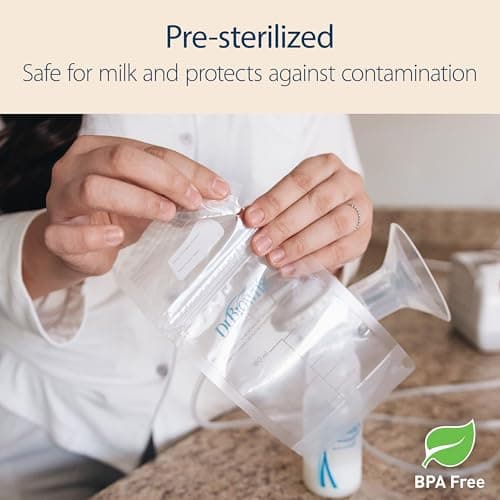 Dr. Brown's Breastmilk Storage Bags 100 Count (Pack of 1), Clear — view 6