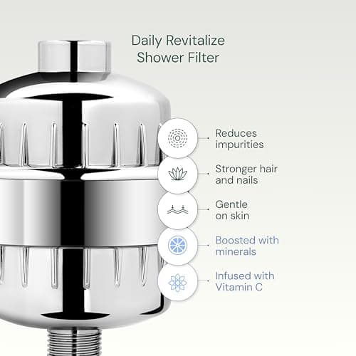 Aquabliss High Output Revitalizing Shower Filter - Reduces Dry Itchy Skin, Dandruff, Eczema, and Dramatically Improves The Condition of Your Skin, Hair and Nails - Chrome (SF100) — view 3