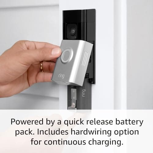Ring Battery Doorbell Plus with extra Quick Release Battery — view 5
