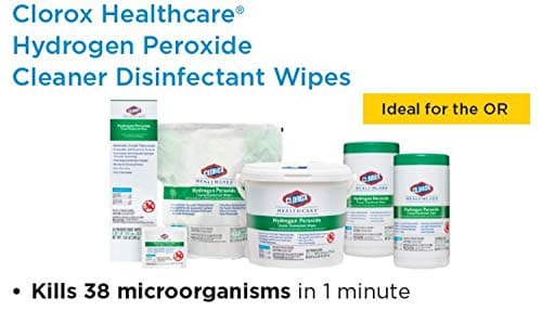 Clorox Healthcare Hydrogen Peroxide Cleaner Disinfectant Wipes, 6.75" x 9", 95 Count (Package May Vary) — view 5