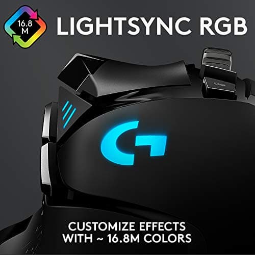 Logitech G502 Hero High Performance Wired Gaming Mouse, Hero 25K Sensor, 25,600 DPI, RGB, Adjustable Weights, 11 Programmable Buttons, On-Board Memory, PC/Mac, Black — view 5
