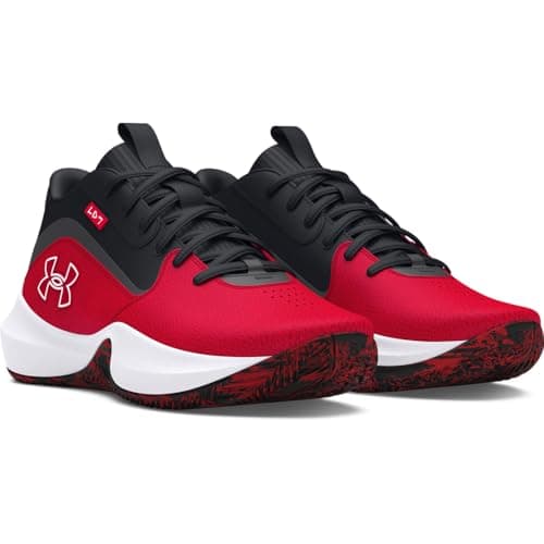 Under Armour Unisex-Adult Lockdown 7 Sneaker, (600) Red/Black/Red, 11.5 Women/10 Men