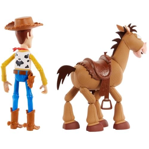 Mattel Disney Pixar's Toy Story 4 Woody and Bullseye 2-Character Pack, Movie-inspired Relative-Scale for Storytelling Play — view 5