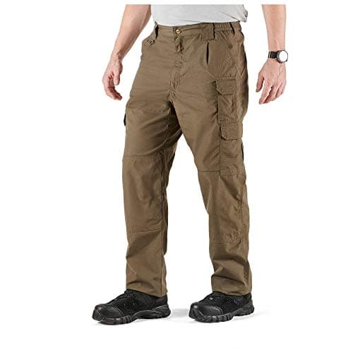 5.11 Tactical Men's Taclite Pro Lightweight Performance Pants, Cargo Pockets, Action Waistband, Tundra, 42W x 30L, Style 74273