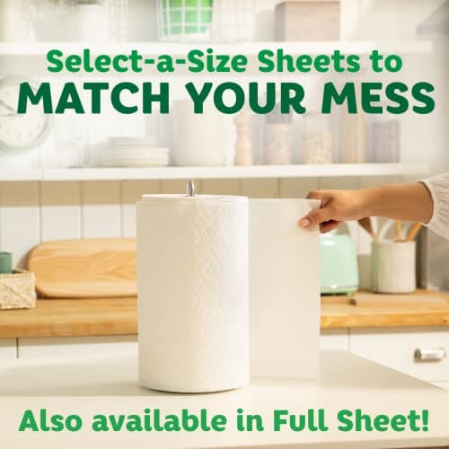 Bounty Paper Towels Quick Size, White, 16 Family Rolls = 40 Regular Rolls — view 5