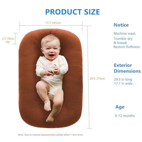 Baby Activity Recliner for 0–6 Months (Beige)
