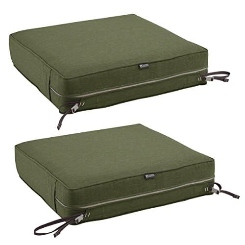 Classic Accessories Montlake Patio Fade Safe Seat Cushion, Heather Fern, 21" Wx21 Dx5 T — view 18