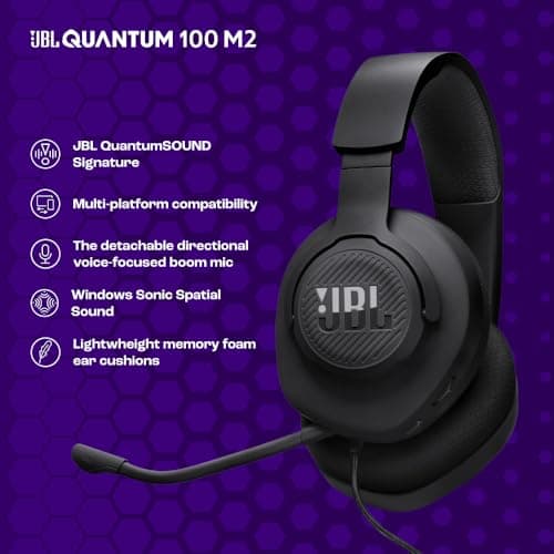 JBL, JBLQTUM100M2BLK Wired Headset — view 2