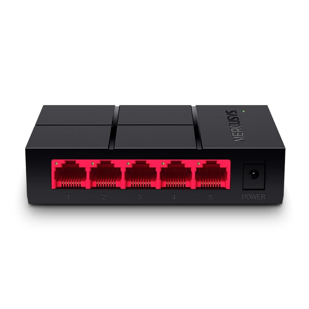 MERCUSYS MS105G 5-Port Desktop Ethernet Network Switch/Hub, 10/100/1000Mbps Ethernet Splitter, Energy Saving up to 82%, Plug & Play, TP-Link Switch, Perfect for home/small office/dormitory — view 6