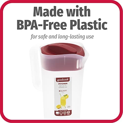 GoodCook 1/2-Gallon Pitcher with 4 Way Lid, BPA Free — view 2
