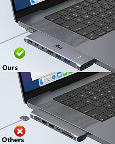 LIONWEI USB C Hub for MacBook Pro, Multiport Adapter MacBook Accessories