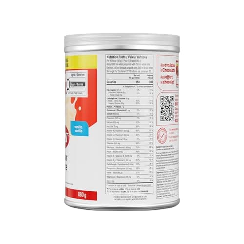 BOOST Powder- Vanilla Instant Breakfast Drink Mix, 880g canister — view 7