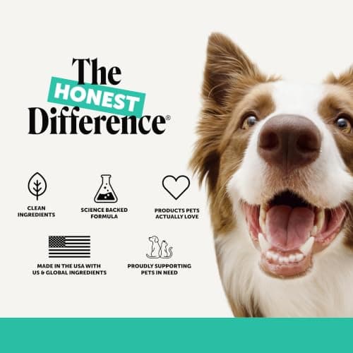 Dog Breath Freshener Dental Powder - Teeth Cleaning Plaque Off + Tartar Remover for Dogs - Care Supplement Food Topper with Kelp, HMP + Postbiotics for Healthy Gums - Mint Flavor (30 Servings) — view 9