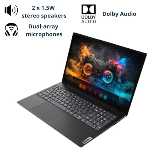 Lenovo V15 Laptop, 15.6" FHD Display, AMD Ryzen 5 5500U Hexa-core Processor (Beat Intel i7-1065G7), 16GB RAM, 512GB SSD, HDMI, RJ45, Numeric Keypad, Wi-Fi, Windows 11 Pro, Black