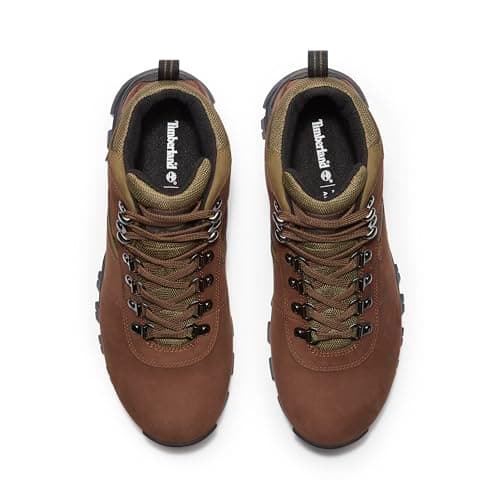 Timberland Men's Mt. Maddsen Mid Leather Wp Hiking Boot, Dark Brown Nubuck, 10 Medium — view 4