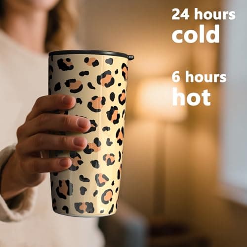 TILUCK 20 oz Insulated Coffee Tumbler with BPA-Free Lid — view 2