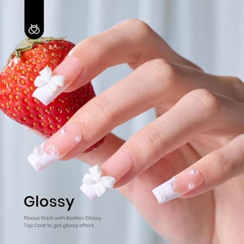 Beetles White Gel Nail Polish - 1PC 15ml White Gel Polish All Season Soak Off UV French Nails Art Manicure Salon DIY Design at Home — view 2