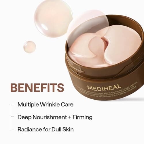 MEDIHEAL 95% Retinol & Collagen Under Eye Patches, Wrinkle Care (60 Count) — view 2