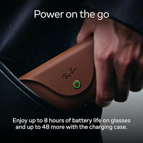 Ray-Ban Meta (Gen 2); Wayfarer; Shiny Black | Smart AI Glasses for Men; Women — 2X Battery Life — 3K Ultra HD Resolution and 12 MP Wide Camera; Audio; Video — Transitions® Graphite Green Lenses — view 2