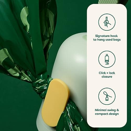 Earth Rated Dog Poop Bag Holder, Durable and Guaranteed Leakproof, Unscented, Dispenser with Starter Roll — view 4