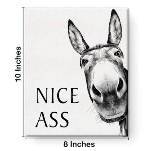 Bathroom Wall Art Vintage Funny Wall Art for Home Decor Bathroom 8x10 Inches