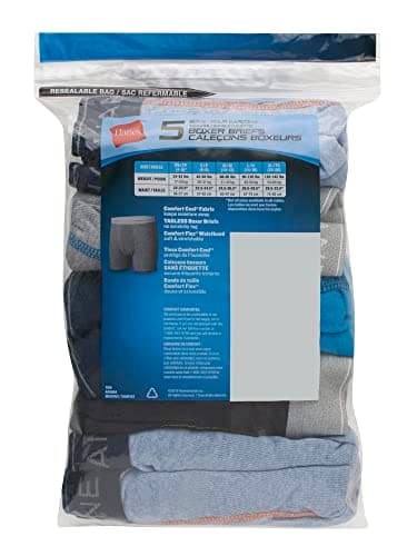 Hanes boys 5 Pack Breathable Boxer Briefs, Assorted, Medium US — view 2
