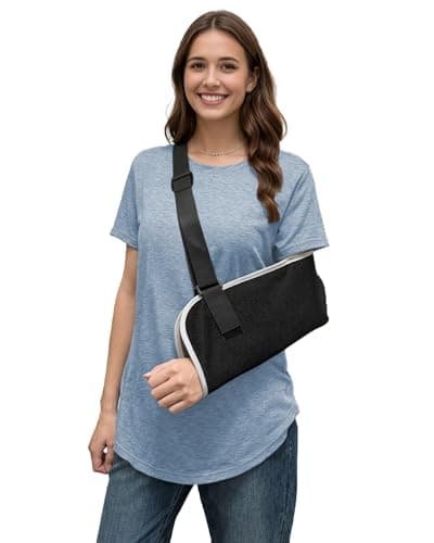 DOSWODE Post Shoulder Surgery Shirts for Women Tear Away Side Snap Short Sleeve Chemo Port Shirts Adaptive Clothing, Light Blue, Medium — view 4