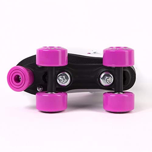 Skate Gear Extra Support Quad Roller Skates for Kids and Adults (Purple, Women's 7 / Youth 6 / Men's 6) — view 4