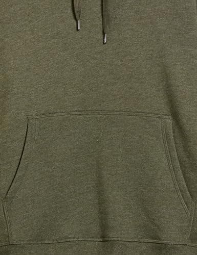 Amazon Essentials Men's Hooded Fleece Sweatshirt, Olive Heather, Small — view 8