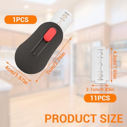 Bread Lame with 11 Blades Magnetic Sourdough Bread Scoring Tool Sour Dough Baking Knife Supplies Scorer (Black)
