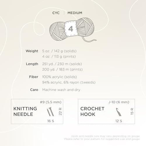 Lion Brand Yarn Heartland Yarn, Worsted-Weight Yarn for Knitting, Crocheting, and Crafting, 1 Pack, Grand Canyon — view 3