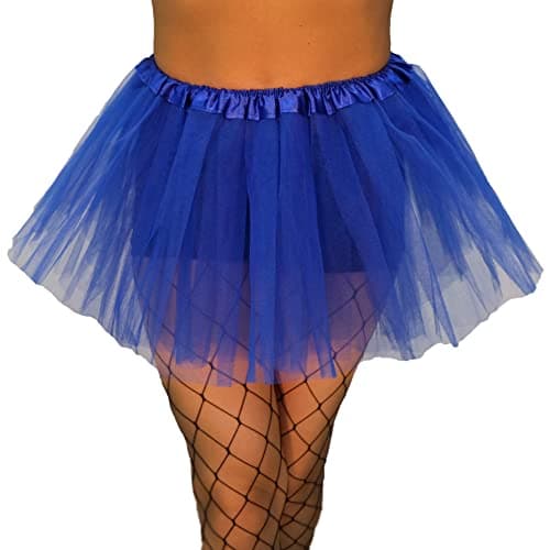 XINXIYAN Blue Tutu Skirts for Women Halloween Costume Adult Party Favor Dance Tulle Skirts